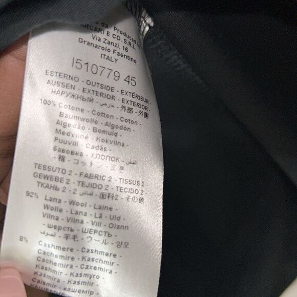 Te Ret Bantine Long-sleeve Black Wool Blend  Top(Size 42) - Picture 6 of 7